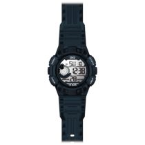 Ceas bărbătesc Q&Q quartz/LCD, plastic, albastru M176J005Y