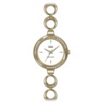   Ceas damă fashion Q&Q quartz, carcasă și brățară aurie, cadran alb F645J001Y