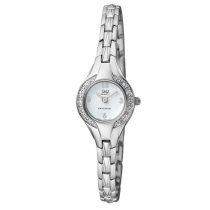   Ceas damă fashion Q&Q quartz, carcasă și brățară argintie, cadran alb F621J204Y