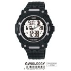 Ceas bărbătesc Q&Q plastic, quartz/LCD alb/negru GW80J003Y