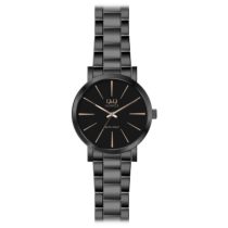   Ceas bărbătesc Q&Q quartz, carcasă și brățară neagră, cadran negru Q892J412Y