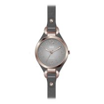   Ceas damă Q&Q quartz, carcasă culoare rosegold, curea și cadran gri QB17J115Y