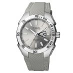   Ceas bărbătesc Q&Q quartz, carcasă argintie, curea gri, cadran argintiu DB24J322Y