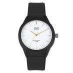   Ceas bărbătesc Q&Q quartz, carcasă și curea neagră, cadran alb VR28J003Y