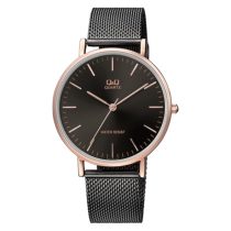 Ceas bărbătesc Q&Q quartz, culoare rosegold/negru