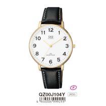 Ceas bărbătesc Q&Q quartz, carcasă aurie QZ00J104Y