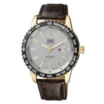 Ceas bărbătesc Q&Q quartz, carcasă aurie A450J101Y