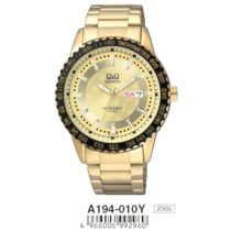 Ceas bărbătesc Q&Q quartz, auriu A194-010Y