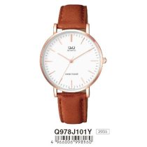   Ceas bărbătesc Q&Q quartz, carcasă culoare rosegold Q978J101Y