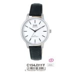 Ceas bărbătesc Q&Q quartz, carcasă argintie C154J311Y