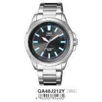 Ceas bărbătesc Q&Q quartz, argtintiu, QA48J212Y