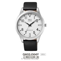 Ceas bărbătesc Q&Q quartz, carcasă argintie, QA52J304Y