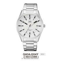 Ceas bărbătesc Q&Q quartz, argintiu, QA54J204Y