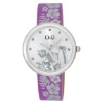 Ceas damă Q&Q quartz, carcasă argintie, KV53-341Y