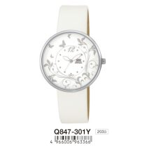 Ceas damă Q&Q quartz, carcasă argintie, Q847-301Y