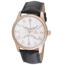   Astron 5507-8 ceas de bărbați cu curea din piele, quartz, carcasă roze