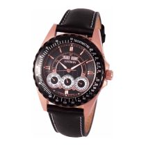   Ceas de bărbați automatic ASTRON, curea din piele, carcasă culoare rose gold