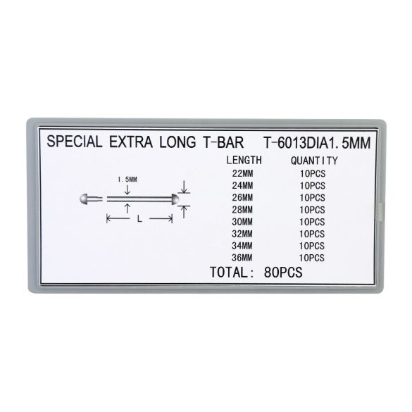 Acélszegecs stift 1.5/ 22-36 szett / 80 db