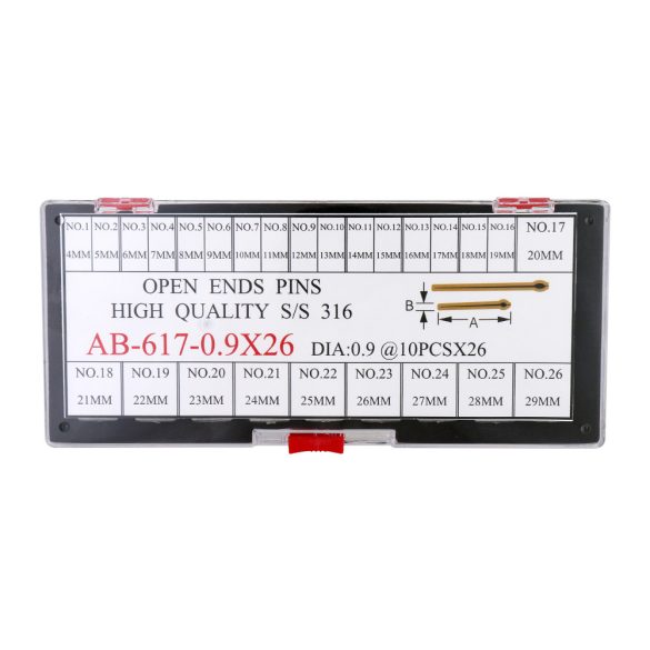 Metszett csat stift 4-29x0.9 szett / 260 db