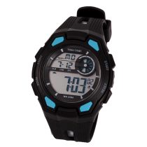   Ceas bărbătesc Tiko Time, material plastic, mecanism quartz, culoare neagră, afisaj LCD