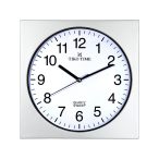   Ceas de perete Tiko Time argintiu, mecanism quartz silențios (sweep)