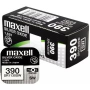 390 (SR1130SW) ezüst-oxid gombelem, bl1 (Maxell)