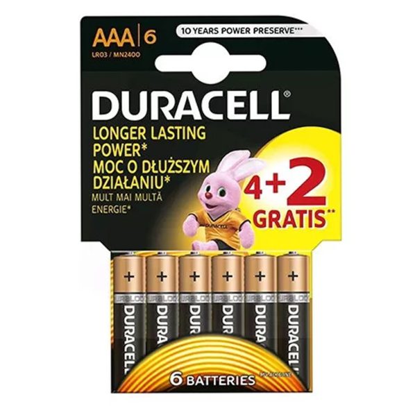 Duracell, tartós microelem, bl6 / db