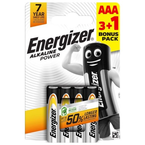 Energizer Power, Alkáli Mikro elem, AAA B3+1 / db