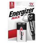 Energizer Max Alkáli 9V Elem B1 / db